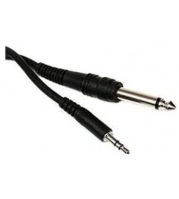 MOGRAB 6.5mm Audio Amplifier to 3.5mm AUX Jack Male Cable (1 M) Black