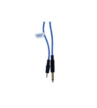 MOGRAB 6.5mm Audio Amplifier to 3.5mm AUX Jack Male Cable  Blue (1m) 