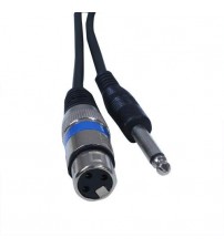 MOGRAB Microphone/Guitar Cable 3 Meter 6.35mm Jack Male To XLR 3PIN Female Cord Wire